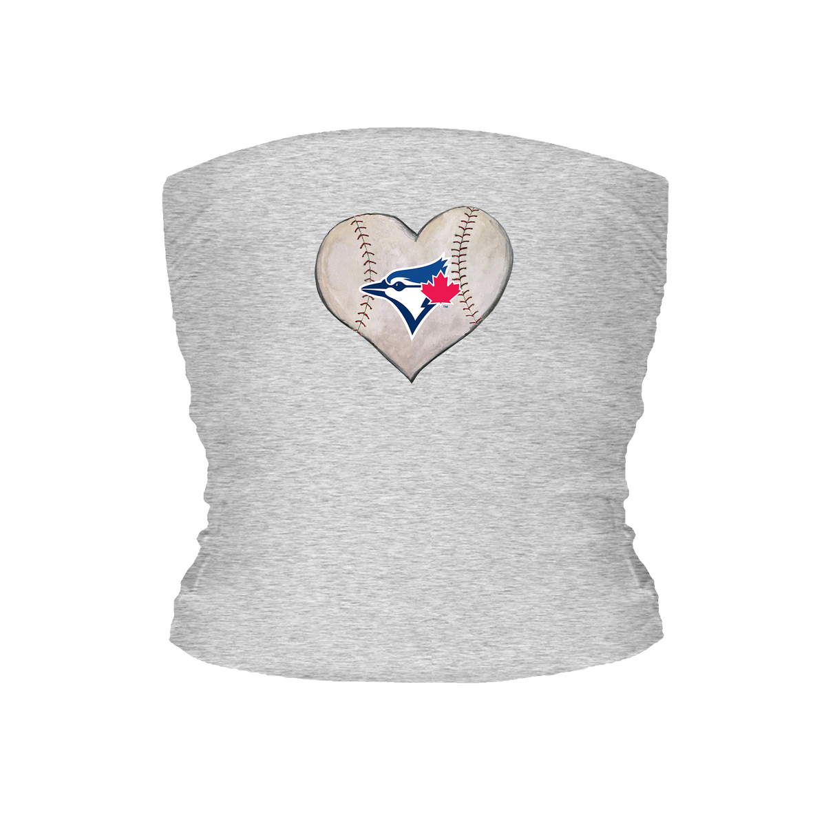 Toronto Blue Jays Stitched Heart Tube Top - Tiny Turnip