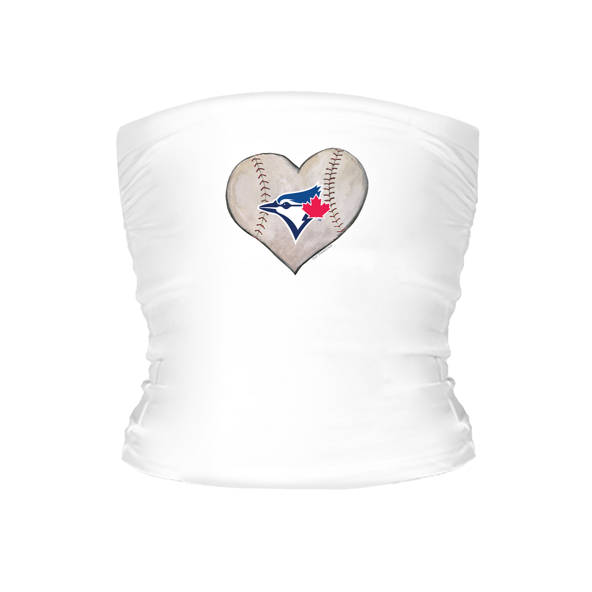Toronto Blue Jays Stitched Heart Tube Top - Tiny Turnip
