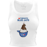 Toronto Blue Jays Sundae Helmet Crop Tank - Tiny Turnip