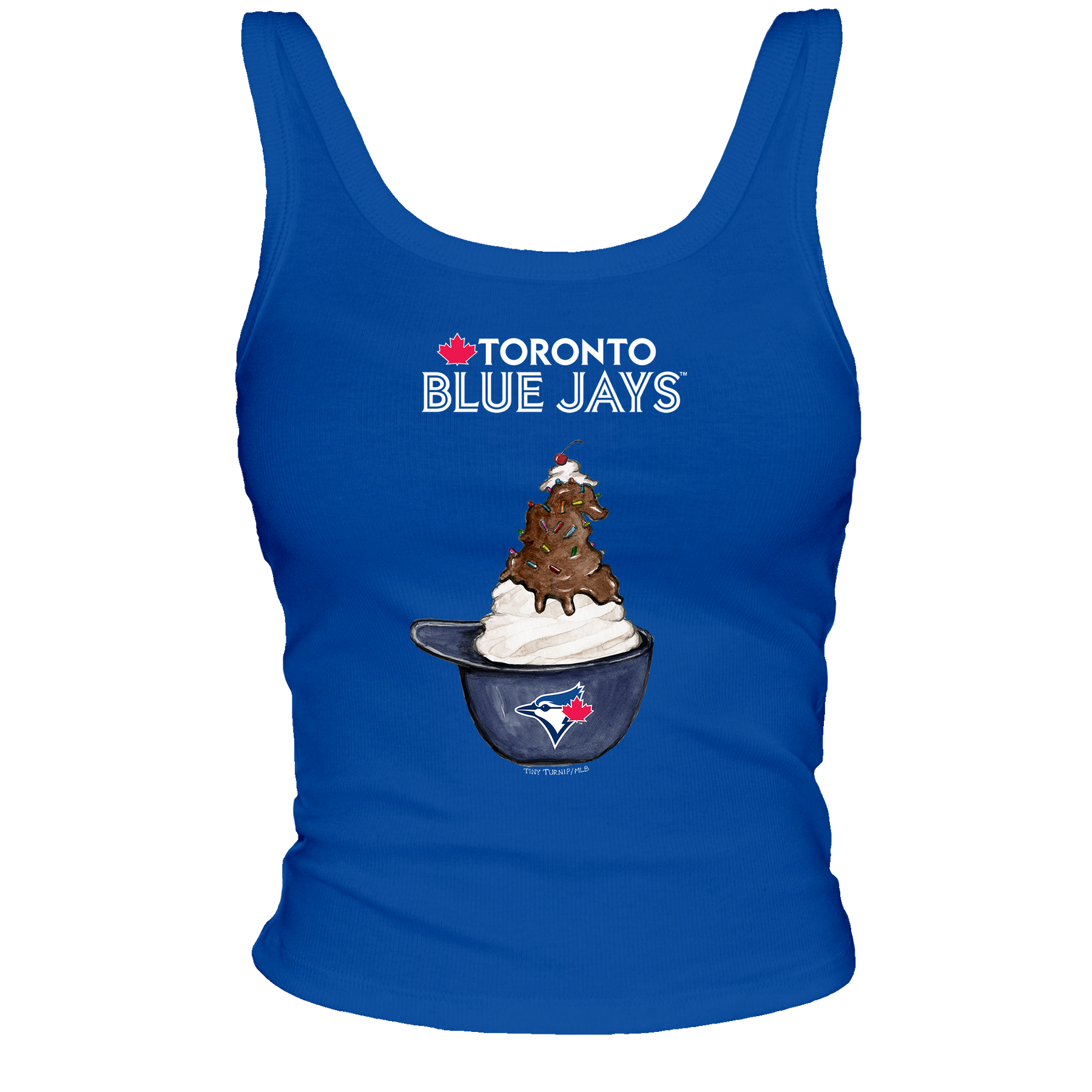 Toronto Blue Jays Sundae Helmet Ribbed Tank - Tiny Turnip