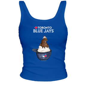 Toronto Blue Jays Sundae Helmet Ribbed Tank - Tiny Turnip