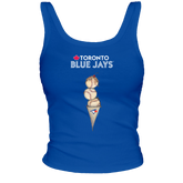 Toronto Blue Jays Triple Scoop Ribbed Tank - Tiny Turnip