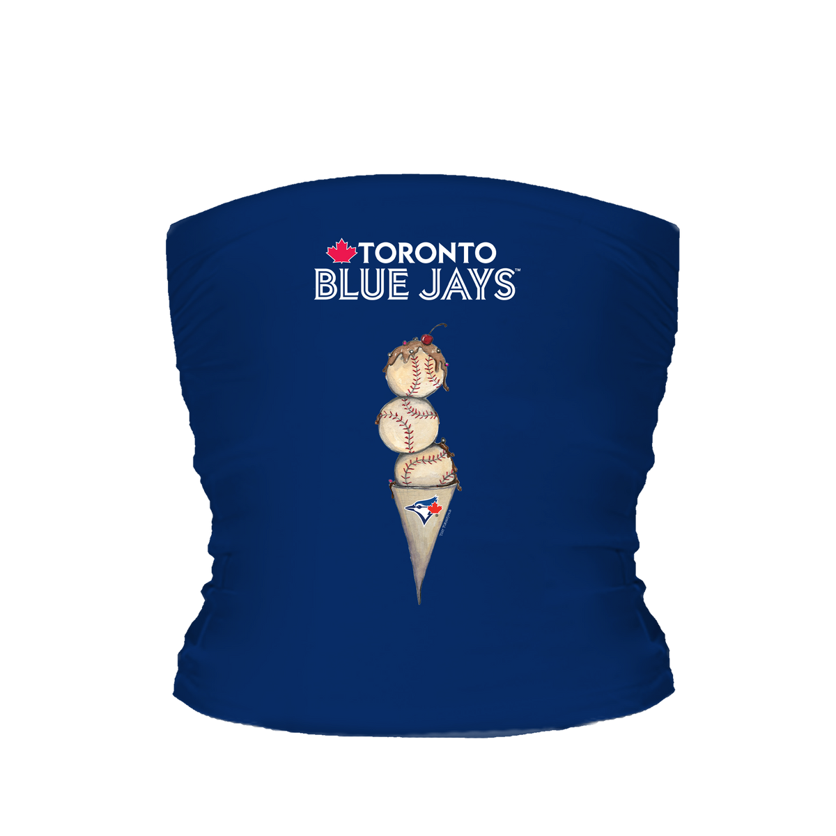 Toronto Blue Jays Triple Scoop Tube Top - Tiny Turnip