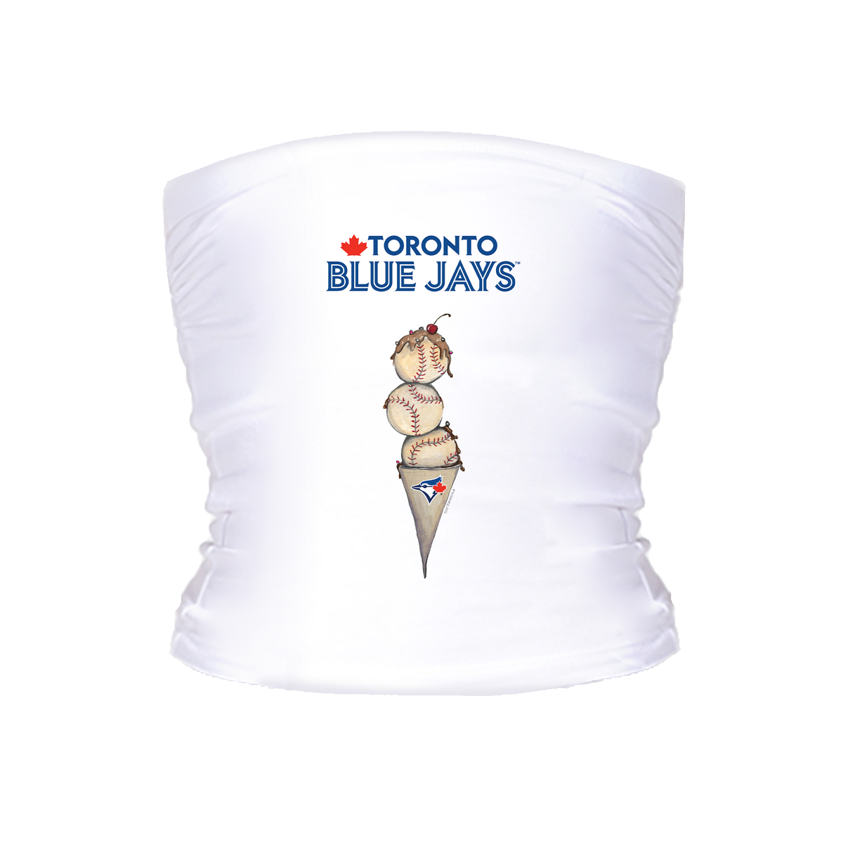Toronto Blue Jays Triple Scoop Crop Tube Top