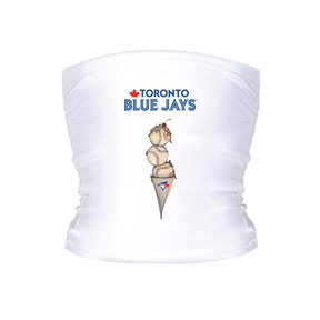 Toronto Blue Jays Triple Scoop Tube Top - Tiny Turnip