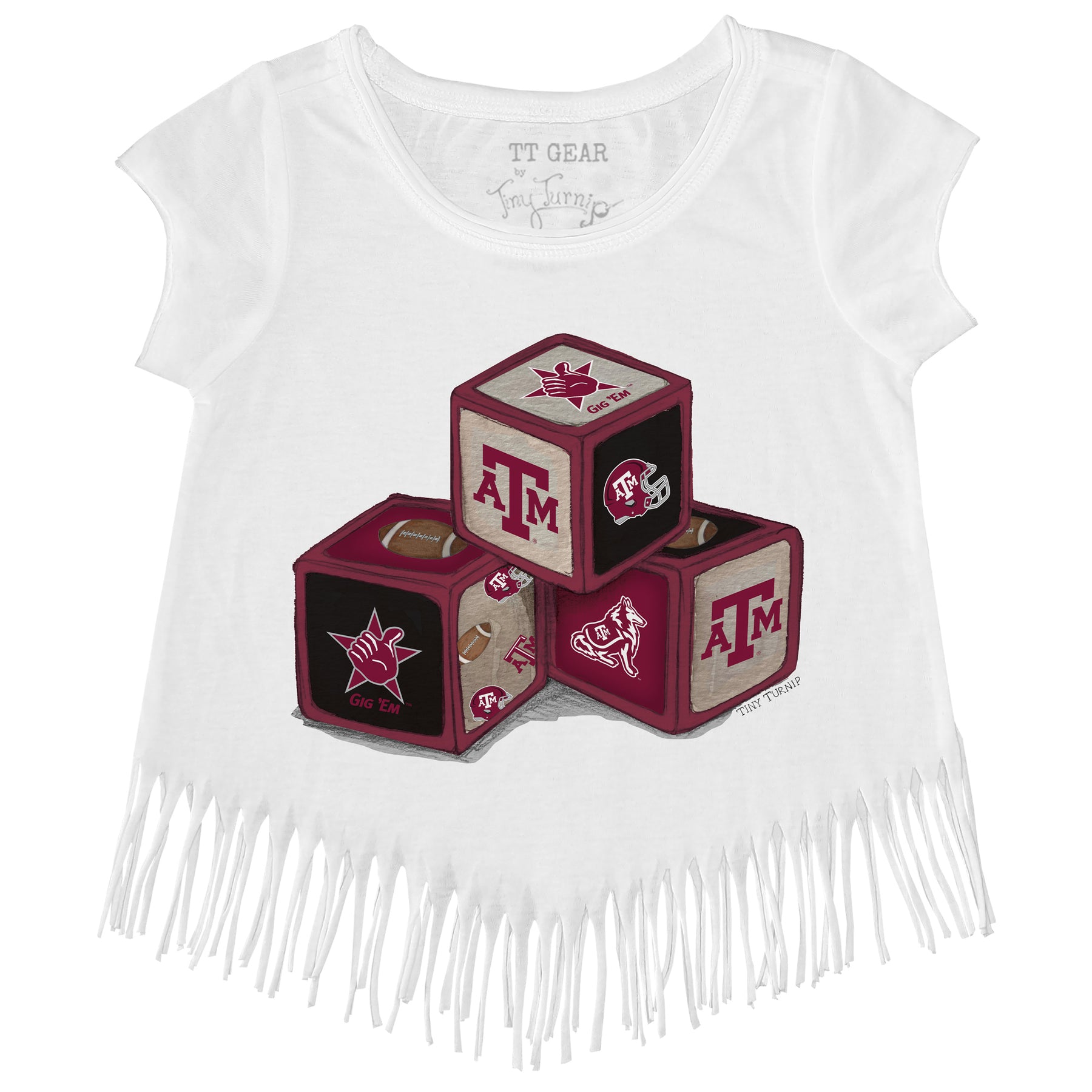 Texas A&M Aggies Blocks Fringe Tee