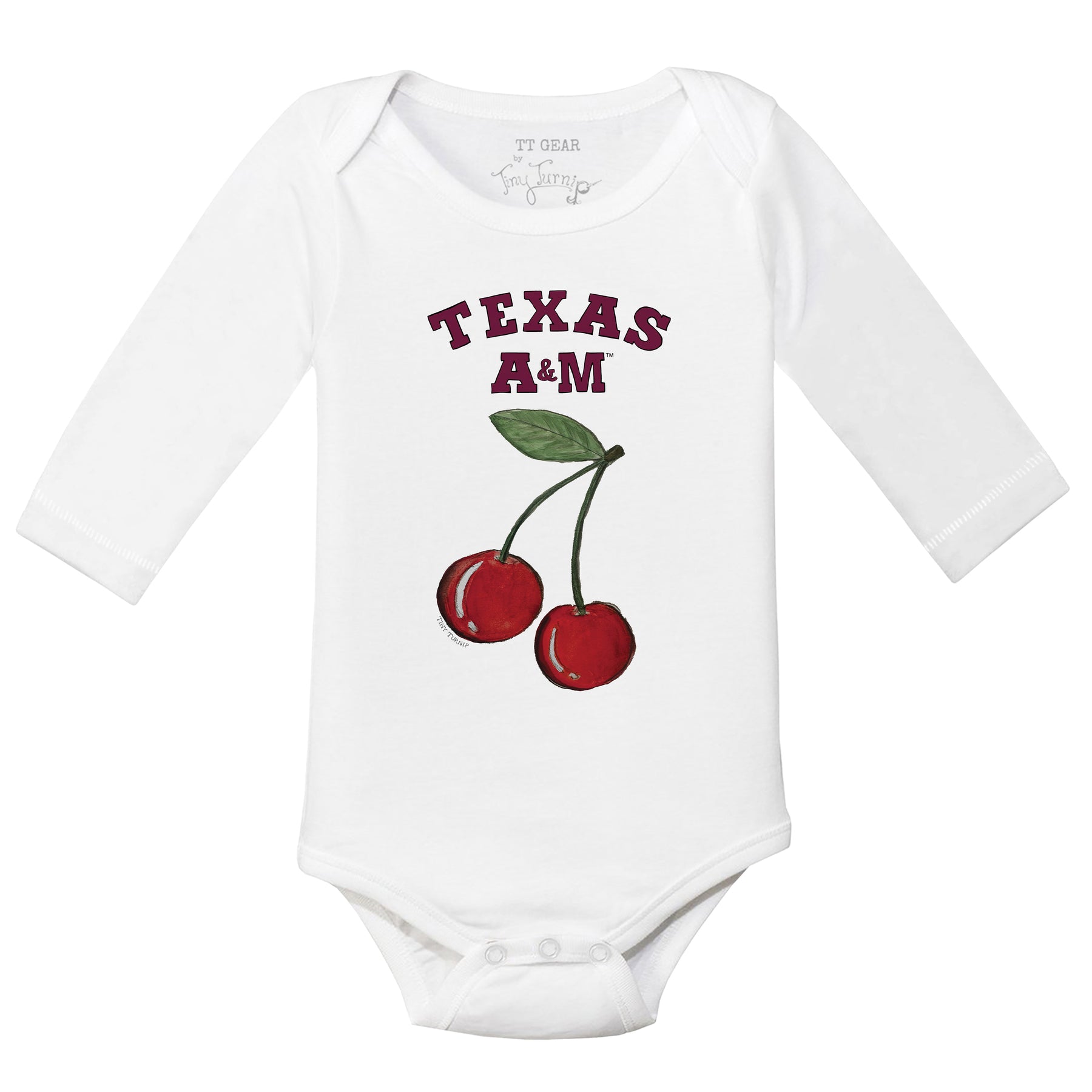 Texas A&M Aggies Cherries Long Sleeve Snapper