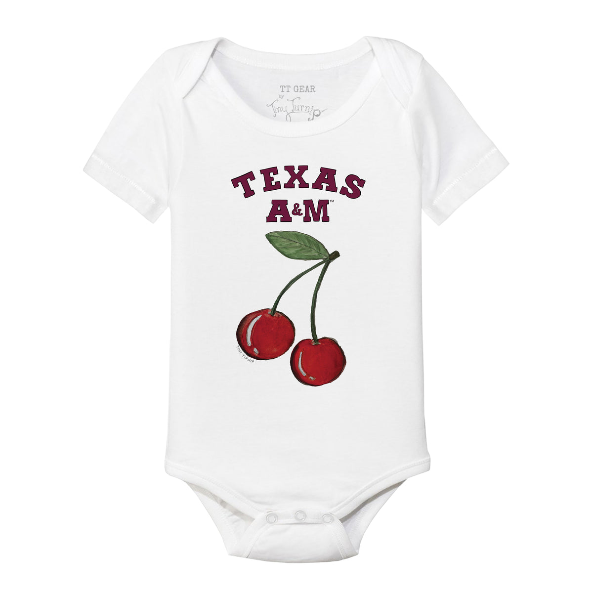 Texas A&M Aggies Cherries Short Sleeve Snapper