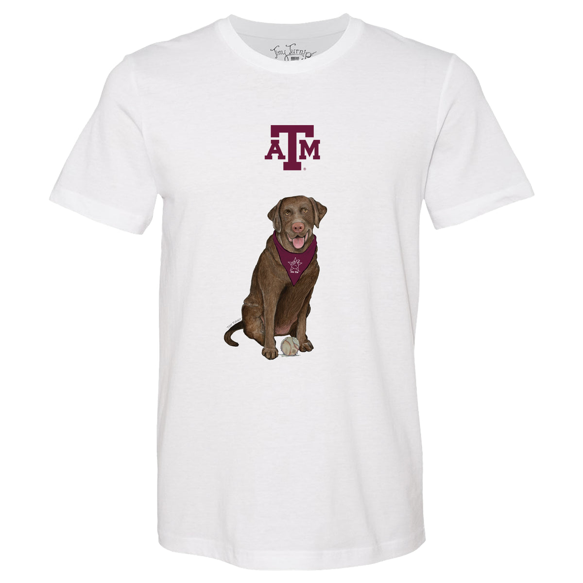 Texas A&M Aggies Chocolate Labrador Retriever Tee Shirt