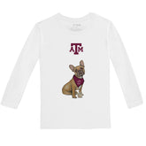 Texas A&M Aggies French Bulldog Long-Sleeve Tee Shirt