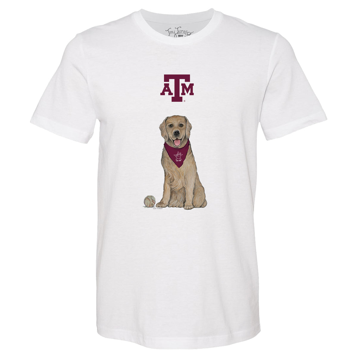 Texas A&M Aggies Golden Retriever Tee Shirt
