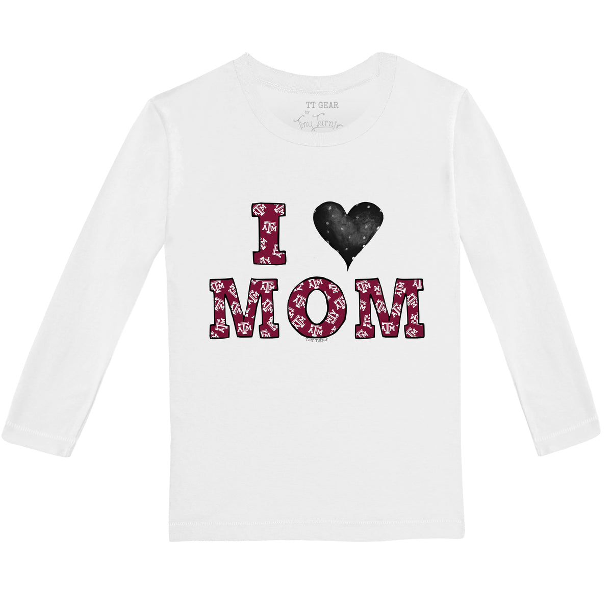 Texas A&M Aggies I Love Mom Long-Sleeve Tee Shirt