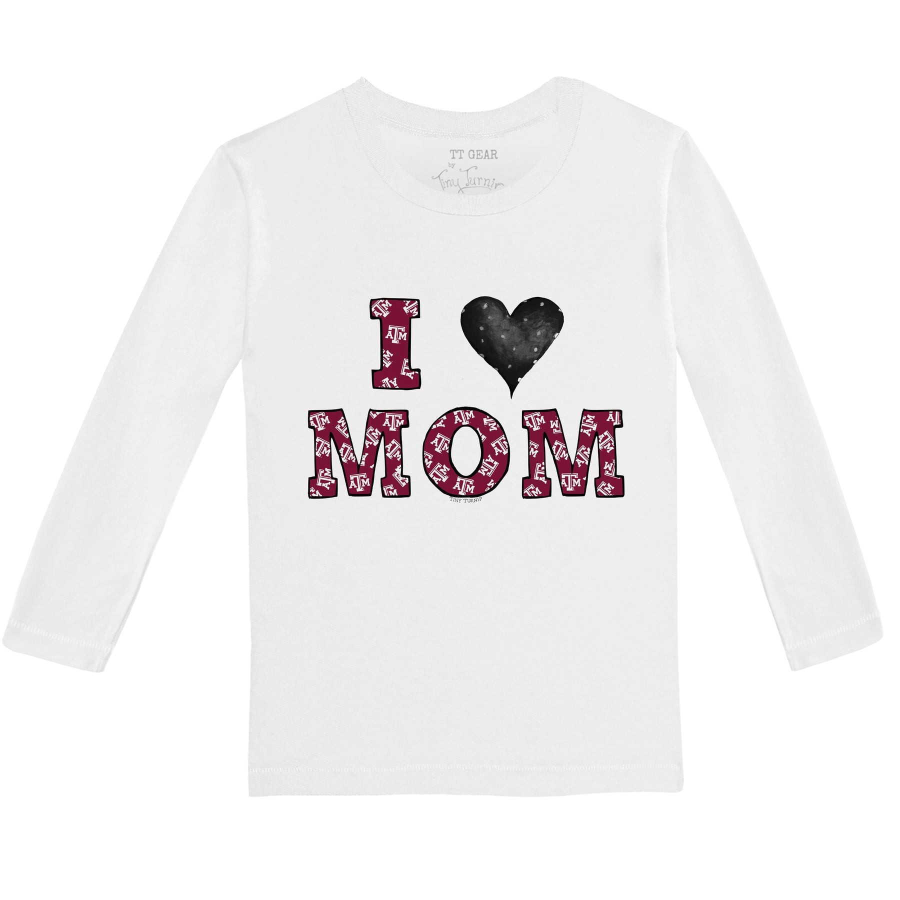 Texas A&M Aggies I Love Mom Long-Sleeve Tee Shirt