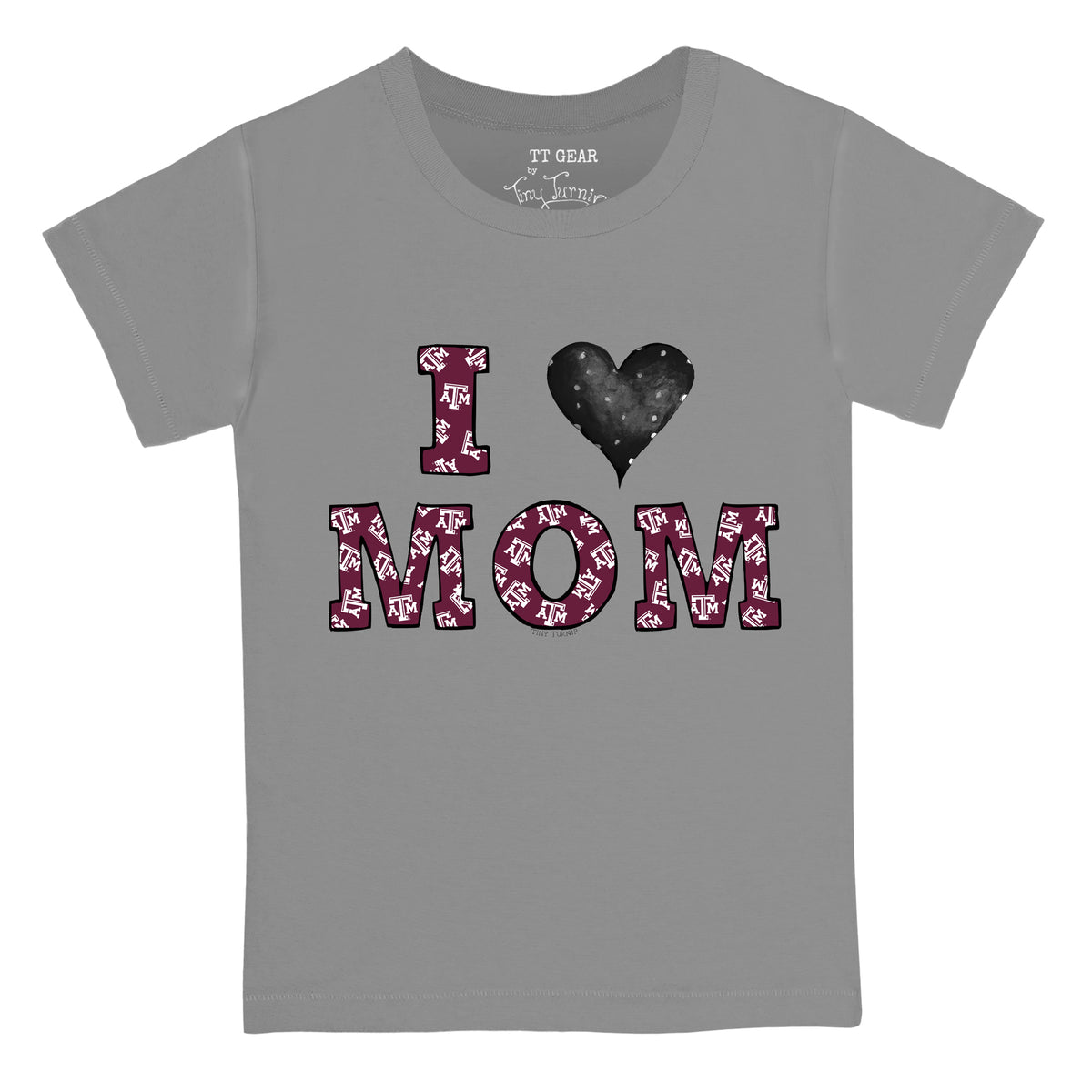 Texas A&M Aggies I Love Mom Tee Shirt