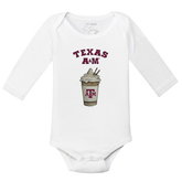 Texas A&M Aggies Latte Long Sleeve Snapper