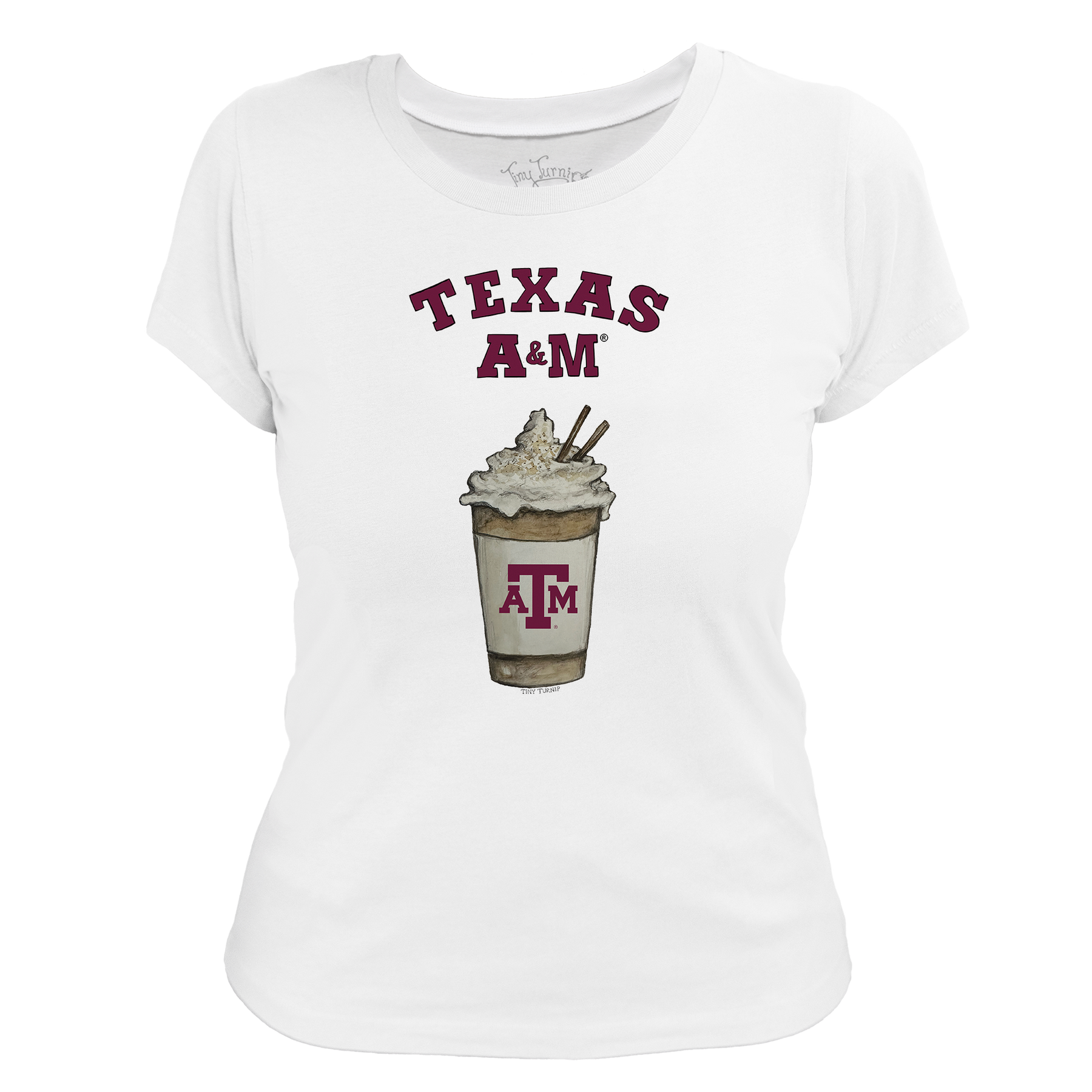 Texas A&M Aggies Latte Women's Tee Shirt