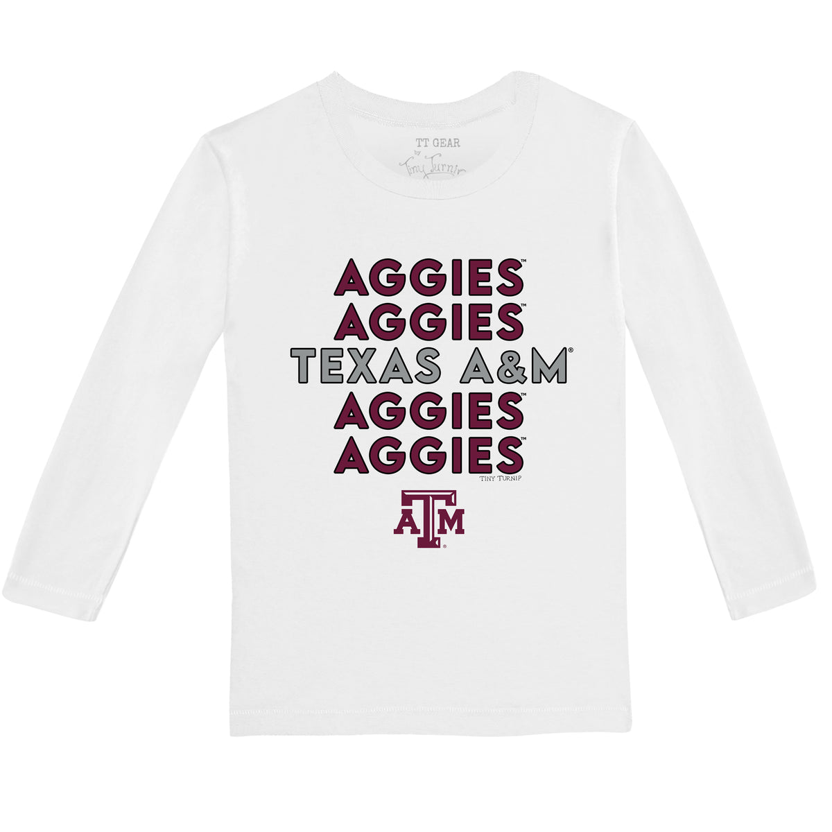 Texas A&M Aggies Stacked Long-Sleeve Tee Shirt