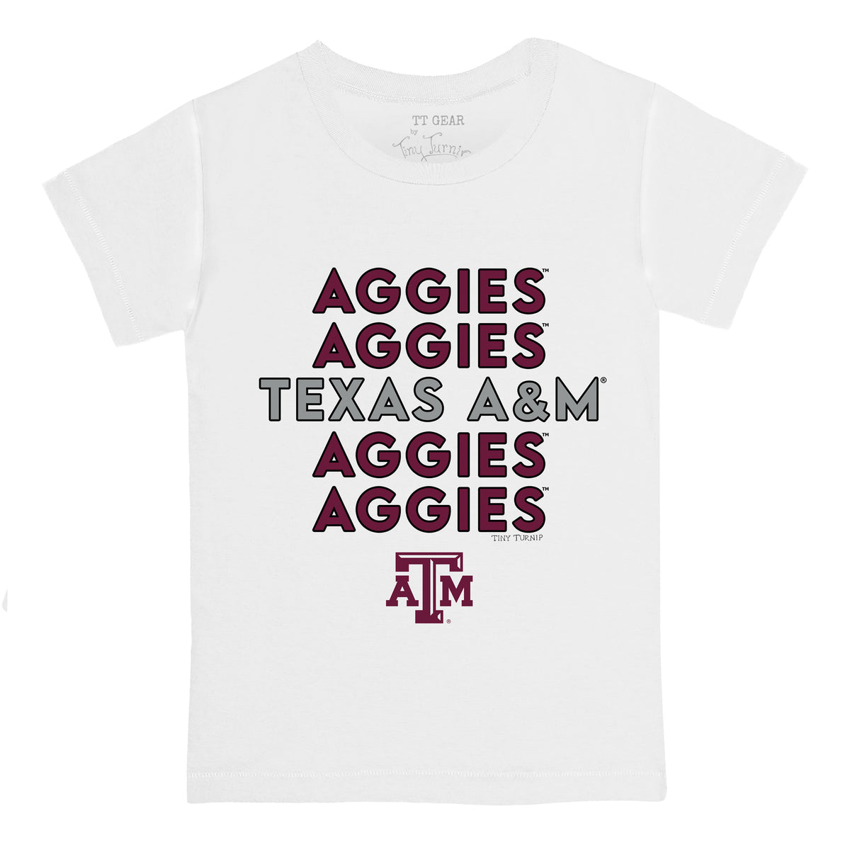 Texas A&M Aggies Stacked Tee Shirt