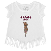 Texas A&M Aggies Football Triple Scoop Fringe Tee
