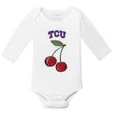 TCU Horned Frogs Cherries Long Sleeve Snapper