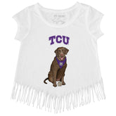 TCU Horned Frogs Chocolate Labrador Retriever Fringe Tee