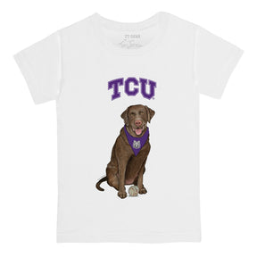 TCU Horned Frogs Chocolate Labrador Retriever Tee Shirt