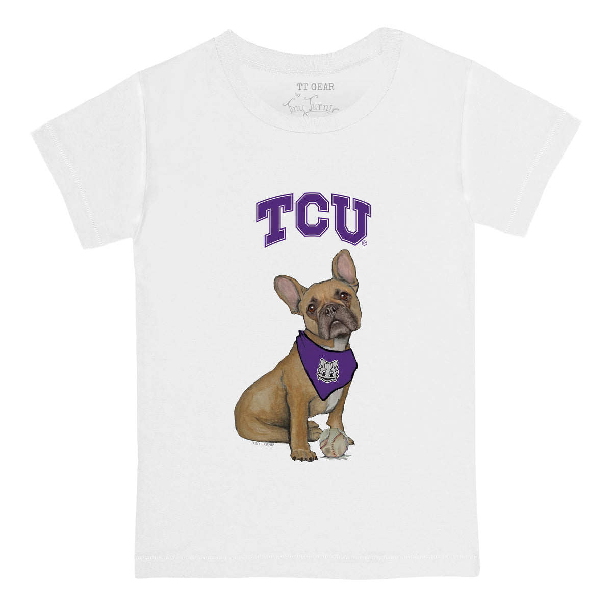 TCU Horned Frogs French Bulldog Tee Shirt