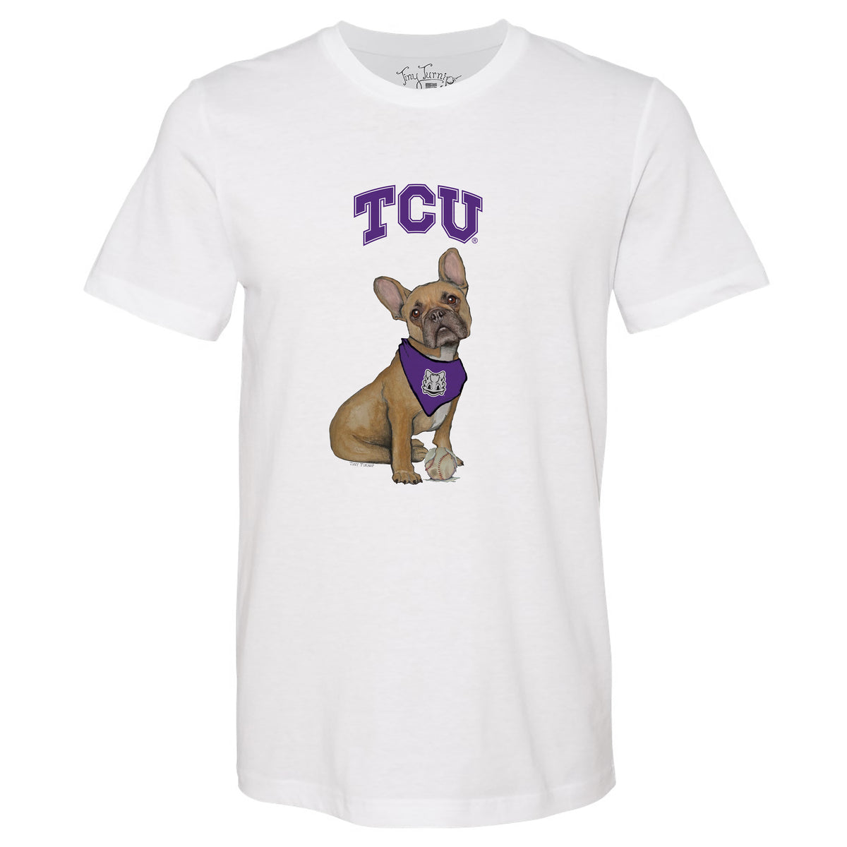 TCU Horned Frogs French Bulldog Tee Shirt