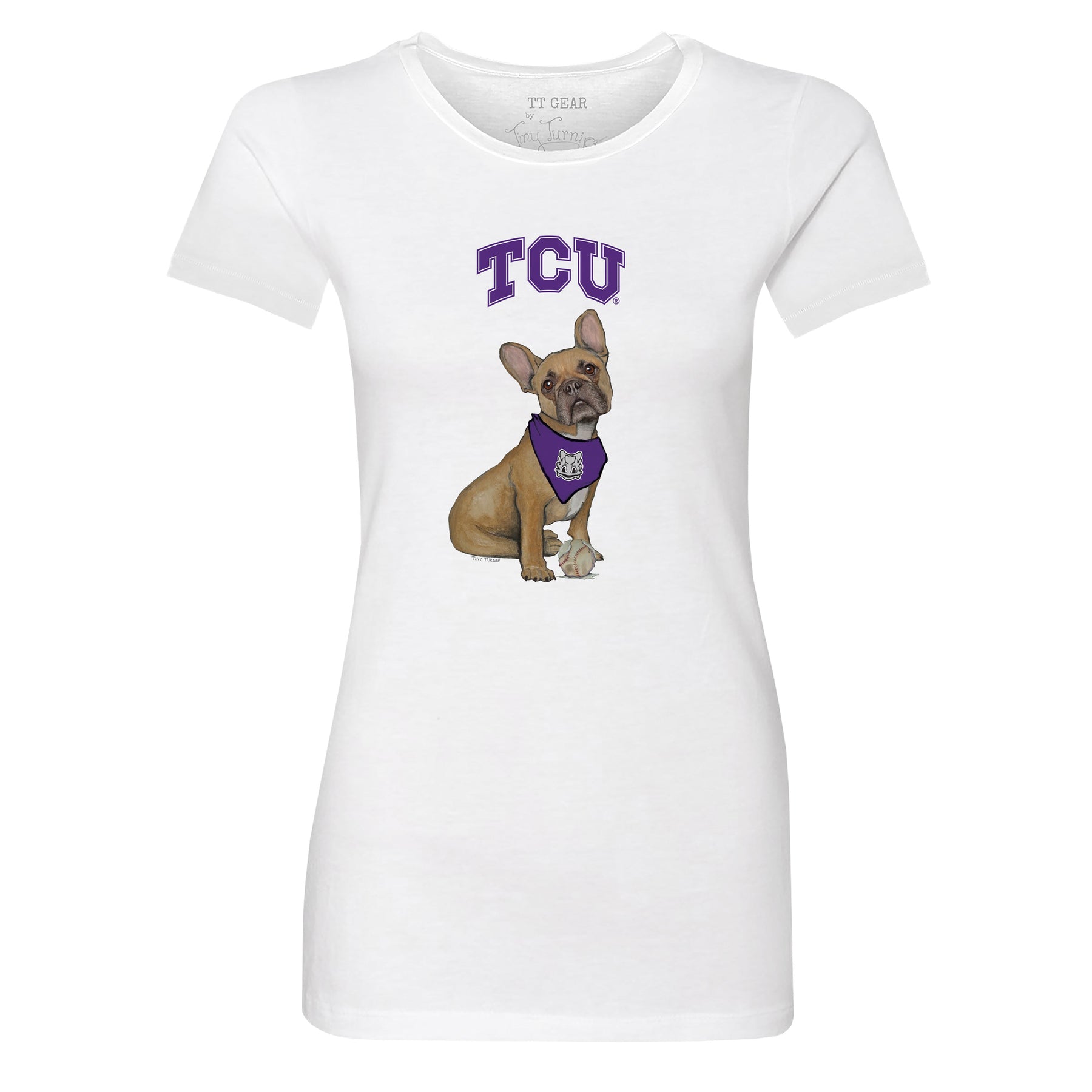 TCU Horned Frogs French Bulldog Tee Shirt