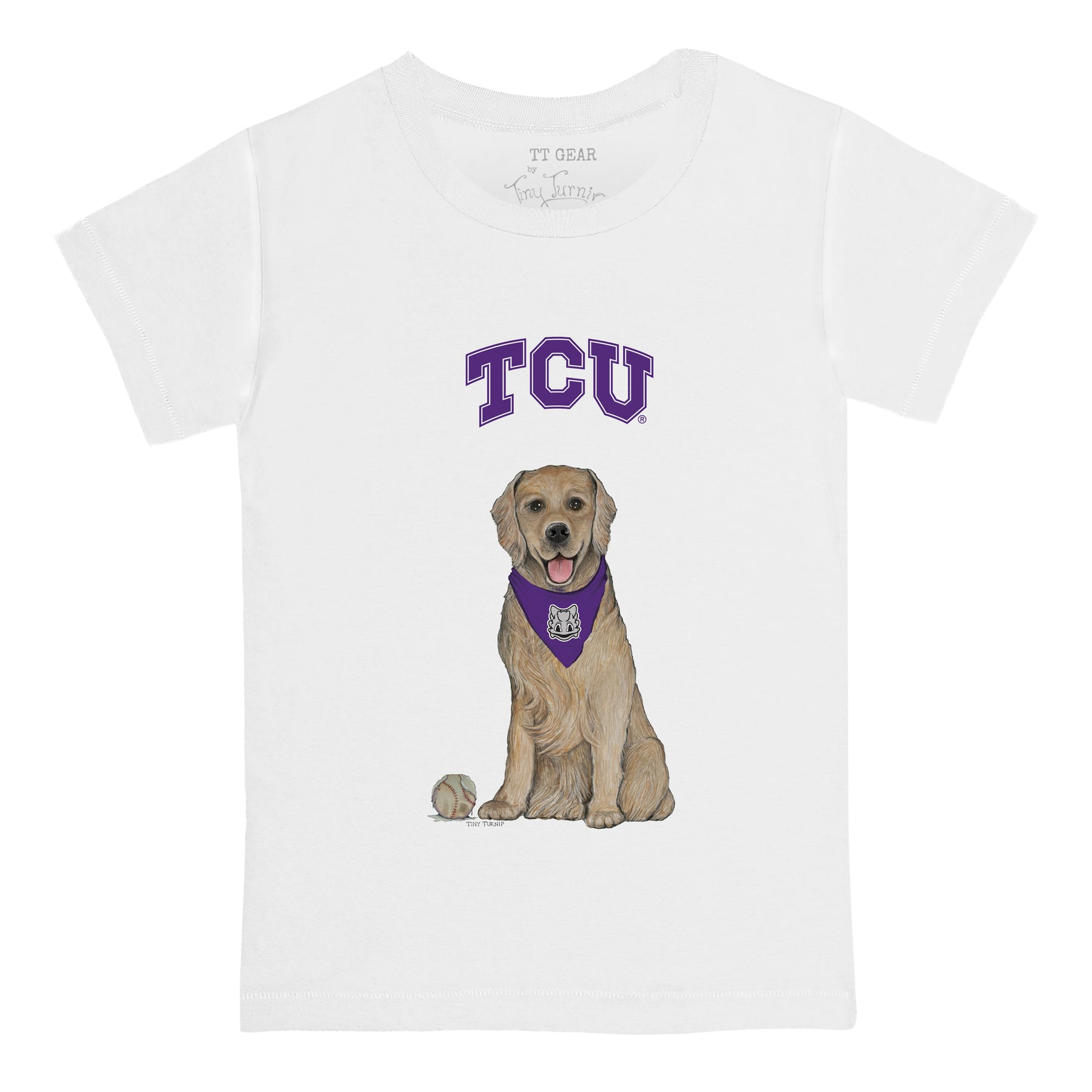 TCU Horned Frogs Golden Retriever Tee Shirt