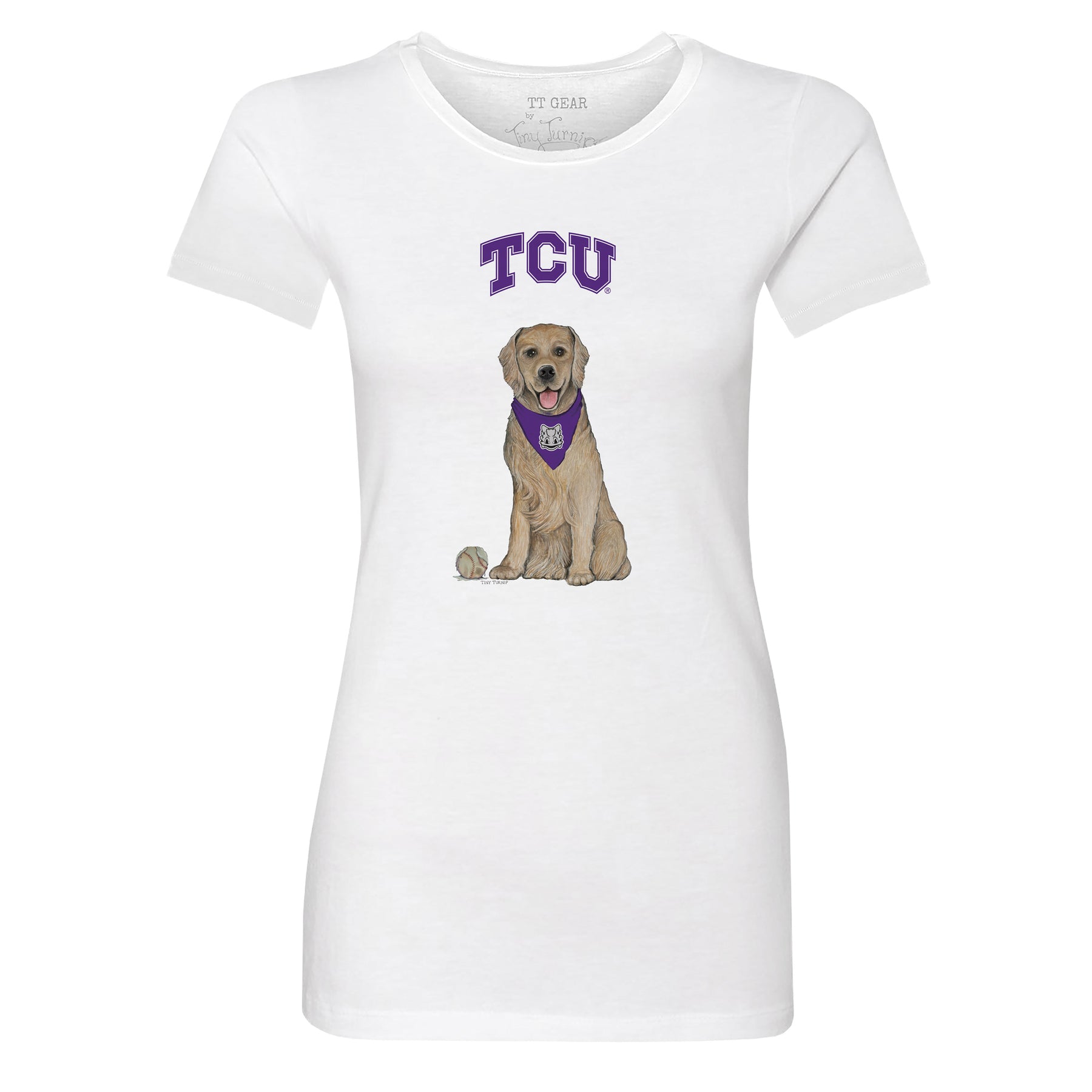 TCU Horned Frogs Golden Retriever Tee Shirt