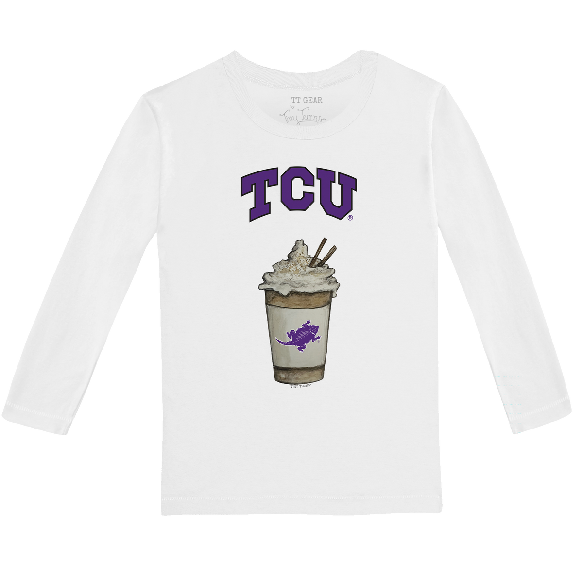 TCU Horned Frogs Latte Long-Sleeve Tee Shirt