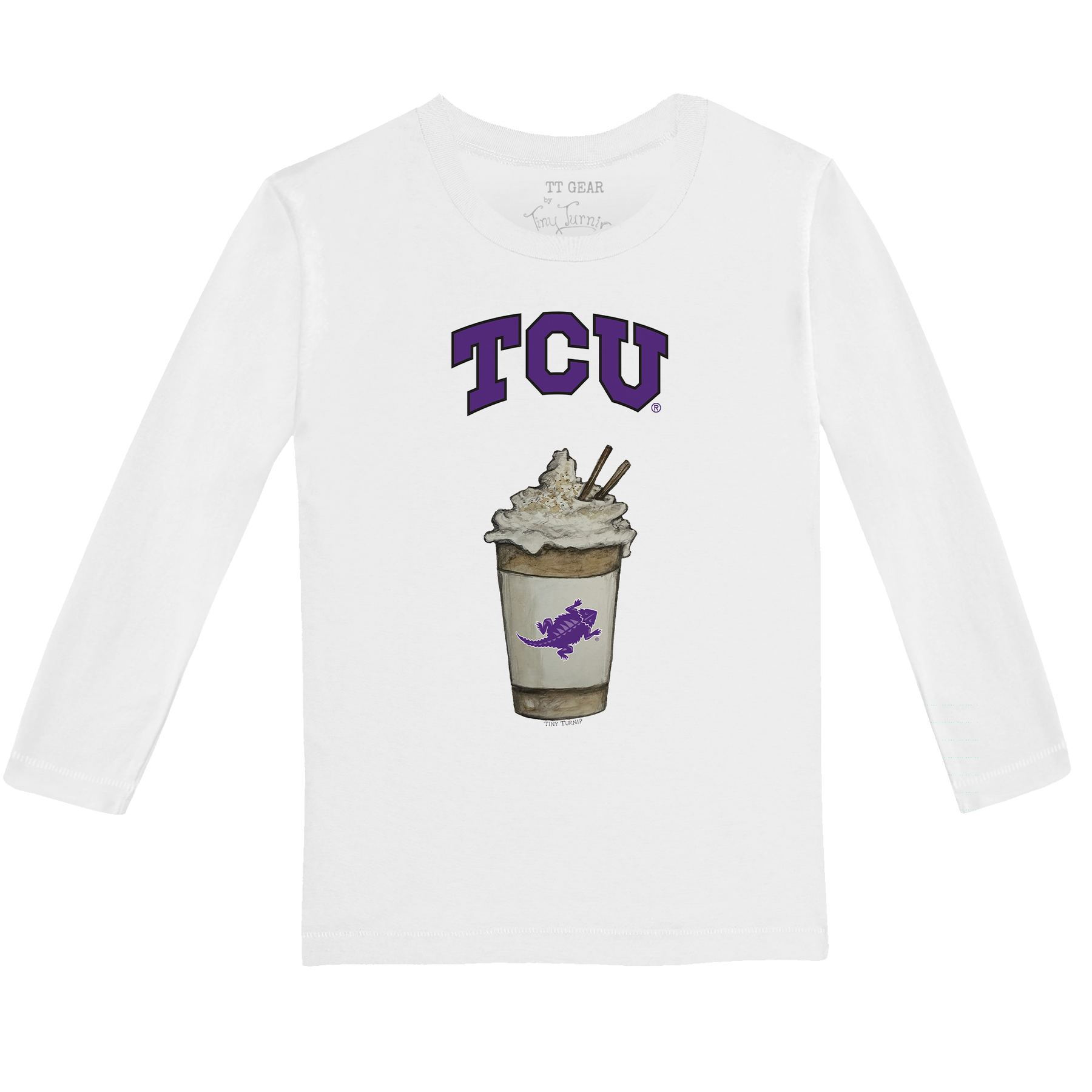 TCU Horned Frogs Latte Long-Sleeve Tee Shirt
