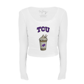 TCU Horned Frogs Latte Women's Lucy Long Sleeve