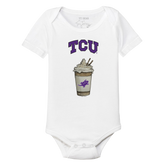 TCU Horned Frogs Latte Short Sleeve Snapper