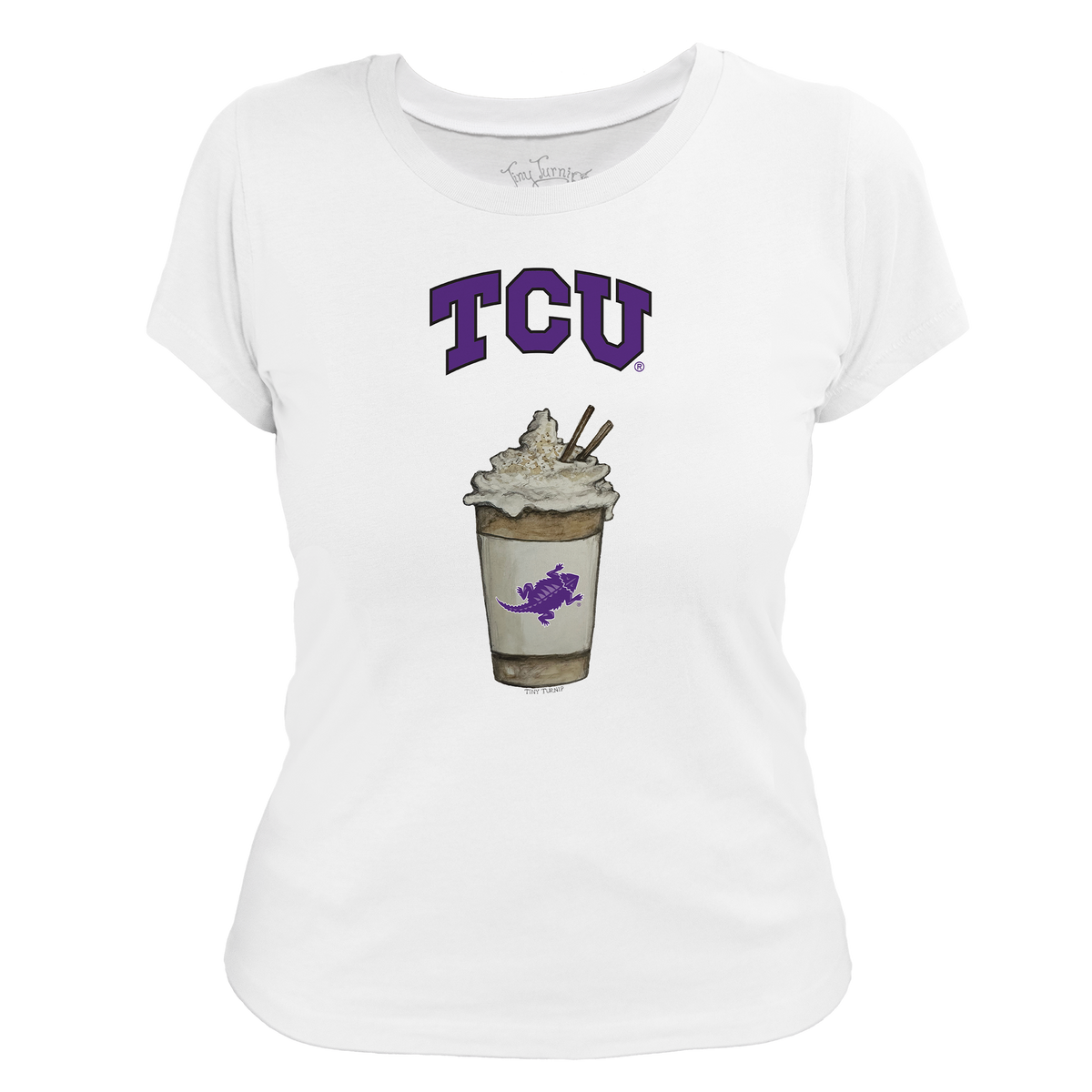 TCU Horned Frogs Latte Women's Tee Shirt