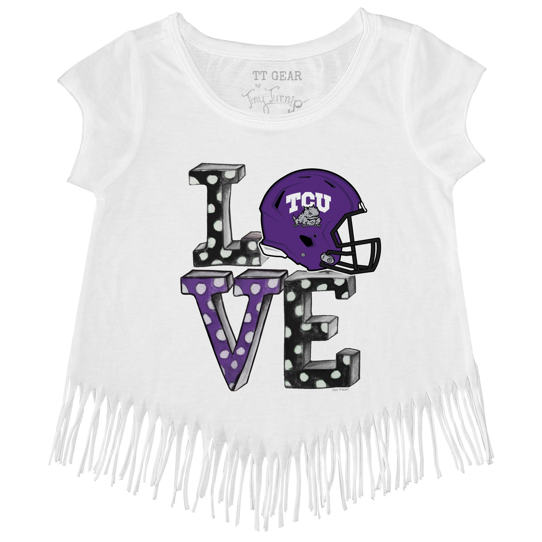 TCU Horned Frogs Love Fringe Tee