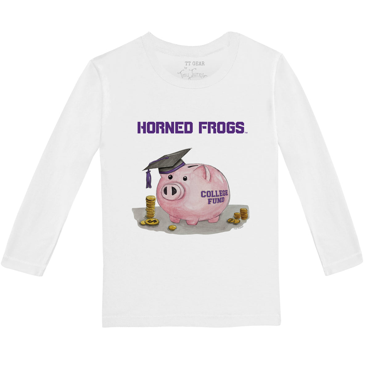 TCU Horned Frogs Piggy Long-Sleeve Tee Shirt