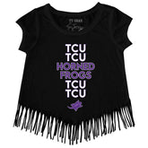 TCU Horned Frogs Stacked Fringe Tee