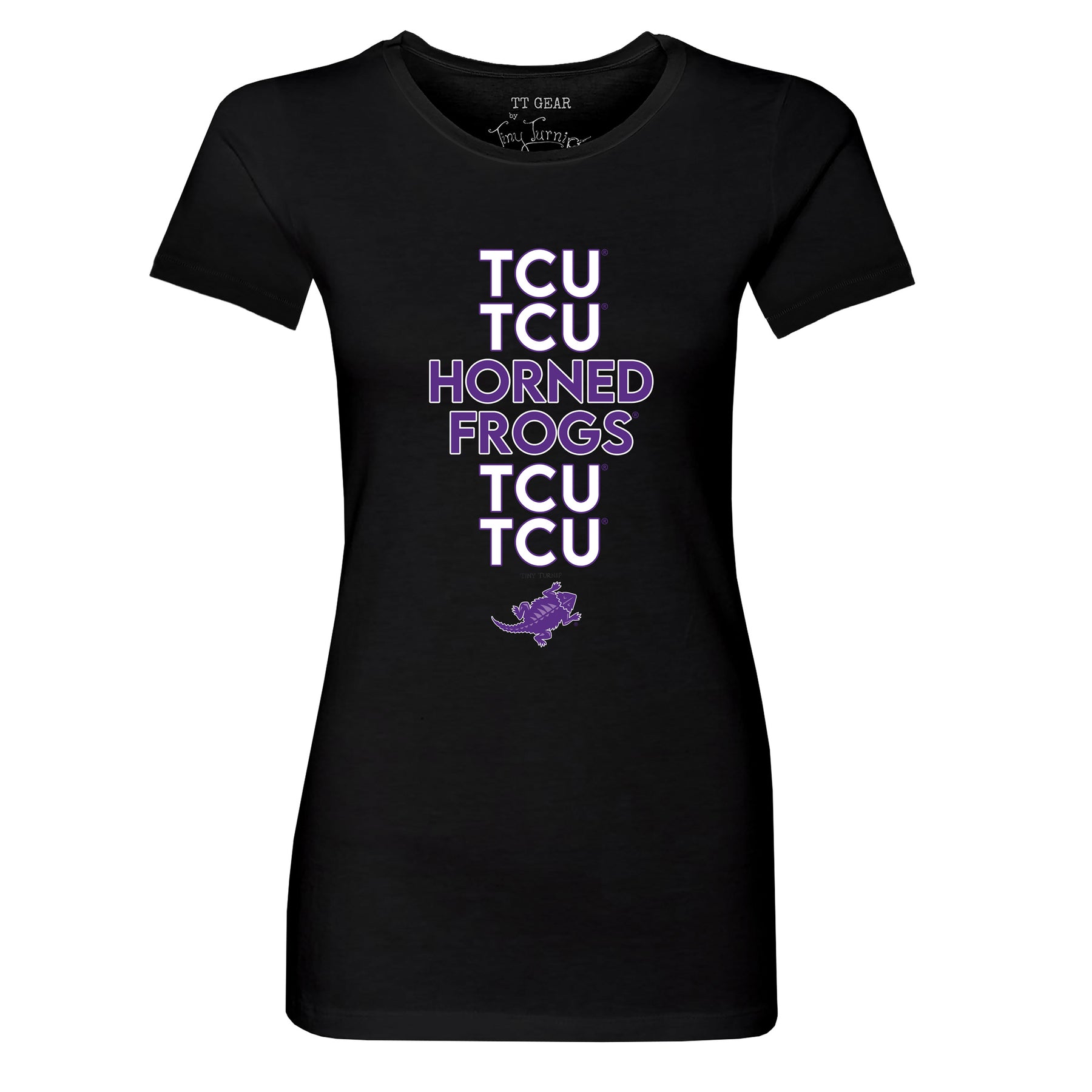 TCU Horned Frogs Stacked Tee Shirt