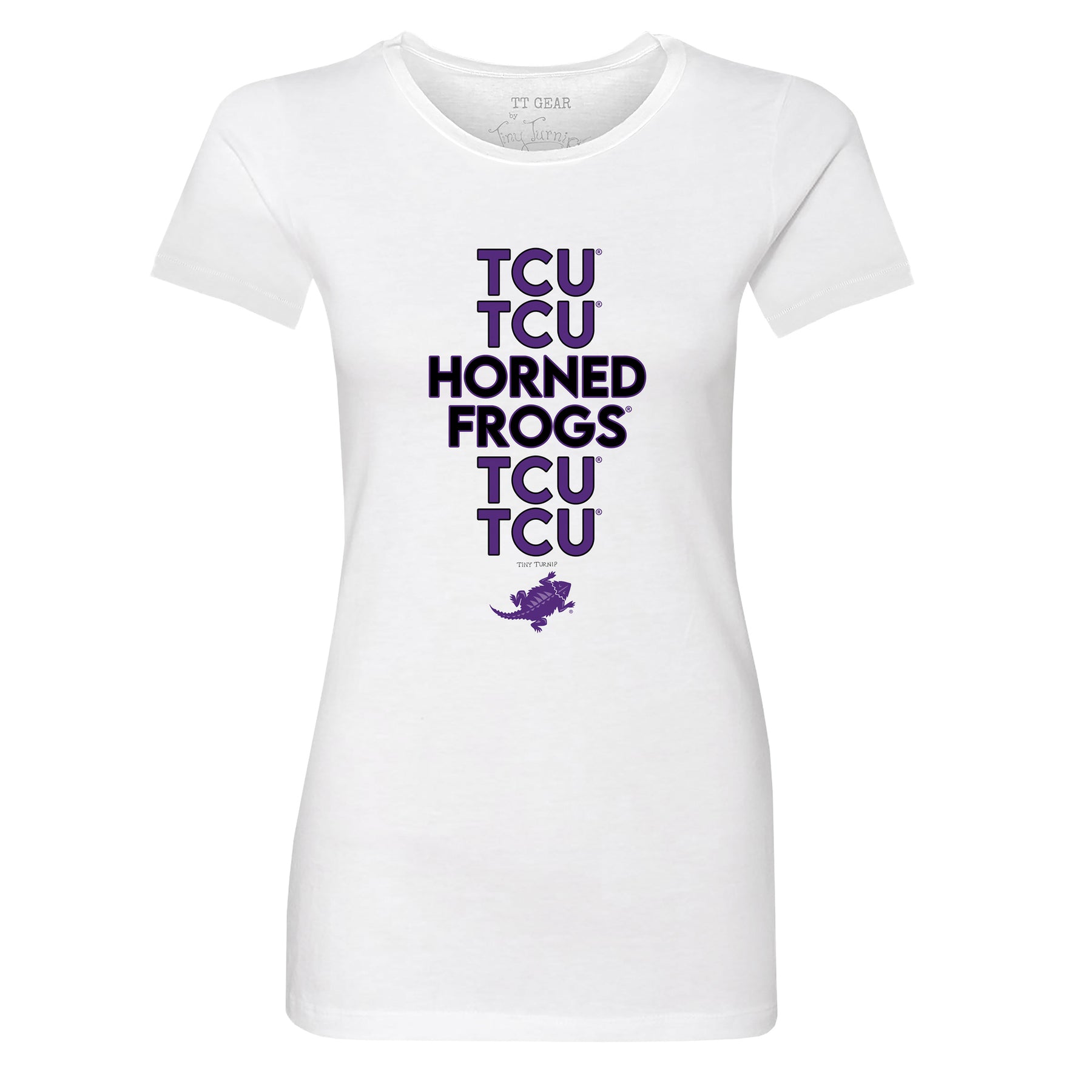 TCU Horned Frogs Stacked Tee Shirt