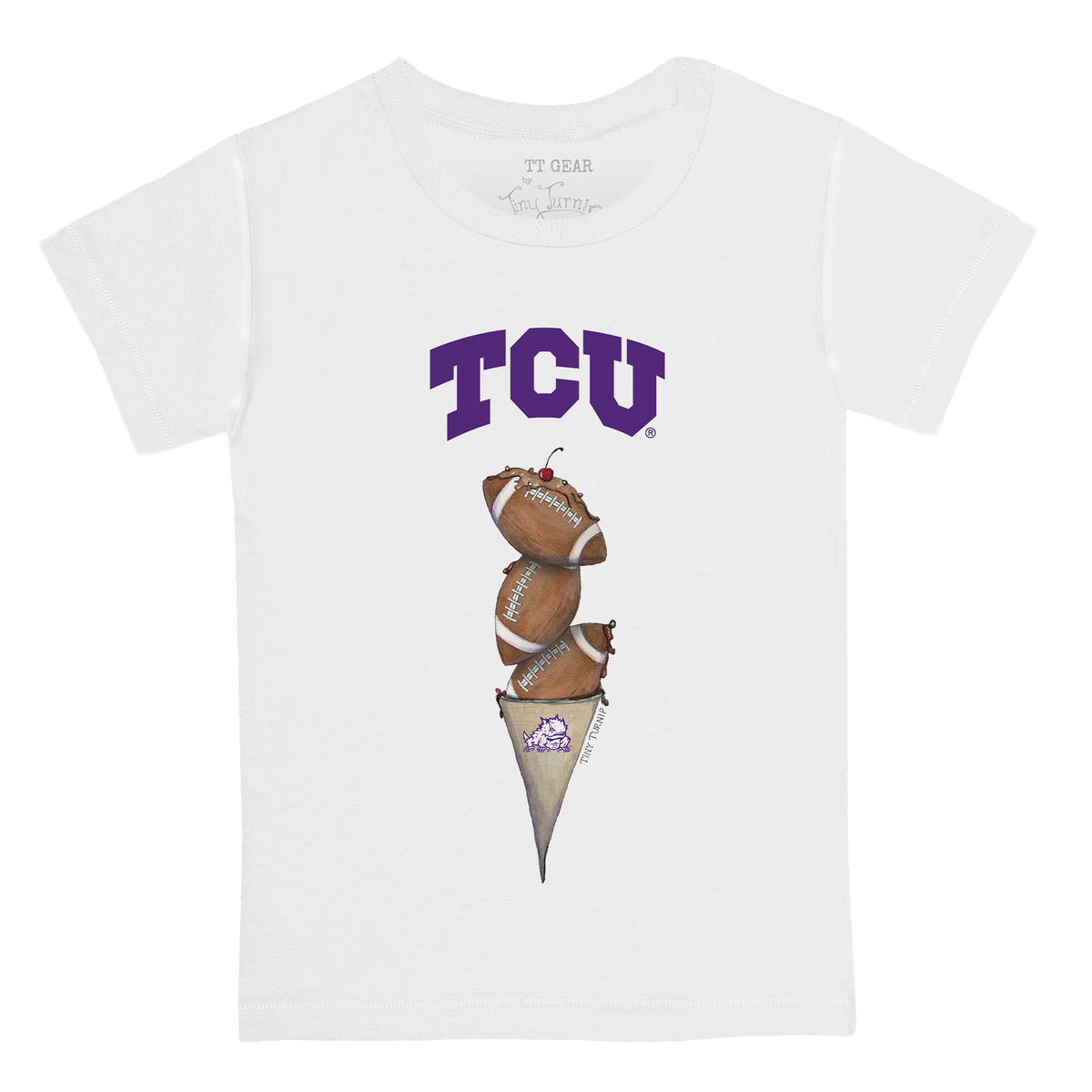 TCU Horned Frogs Football Triple Scoop Kid's Tee Shirt