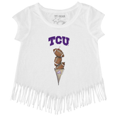 TCU Horned Frogs Football Triple Scoop Fringe Tee