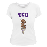 TCU Horned Frogs Football Triple Scoop Women's Tee Shirt