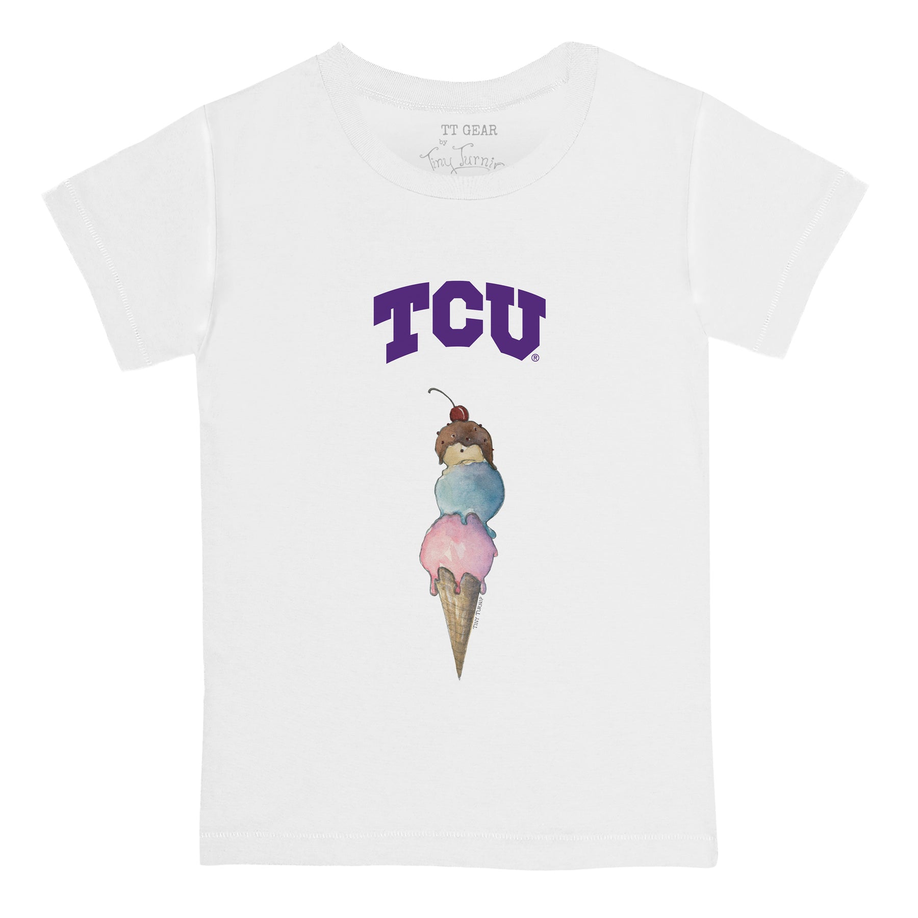 TCU Horned Frogs Triple Scoop Tee Shirt