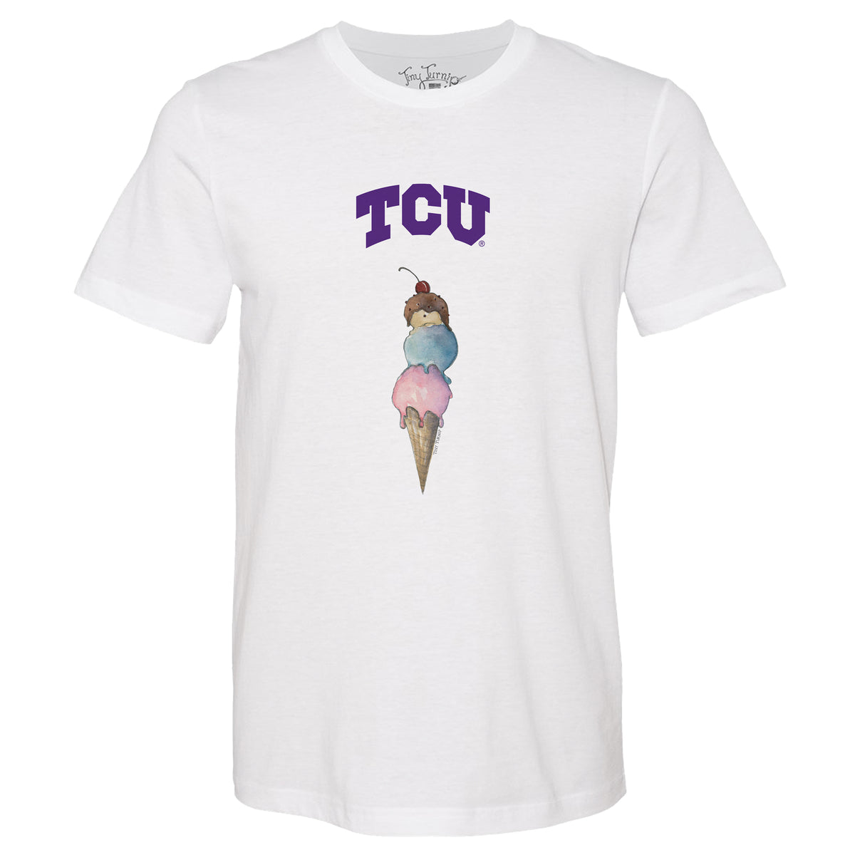 TCU Horned Frogs Triple Scoop Tee Shirt