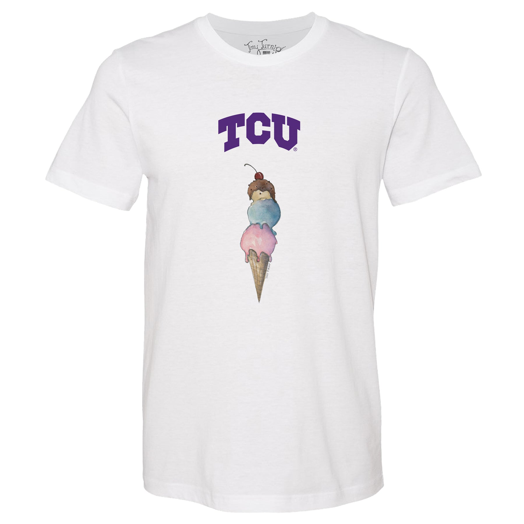 TCU Horned Frogs Triple Scoop Tee Shirt