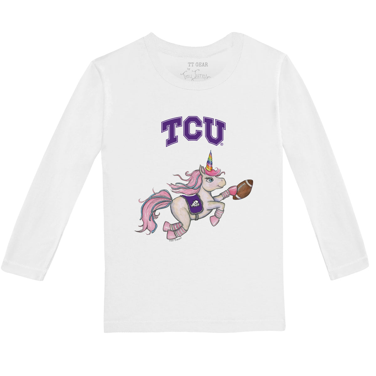 TCU Horned Frogs Unicorn Long-Sleeve Tee Shirt