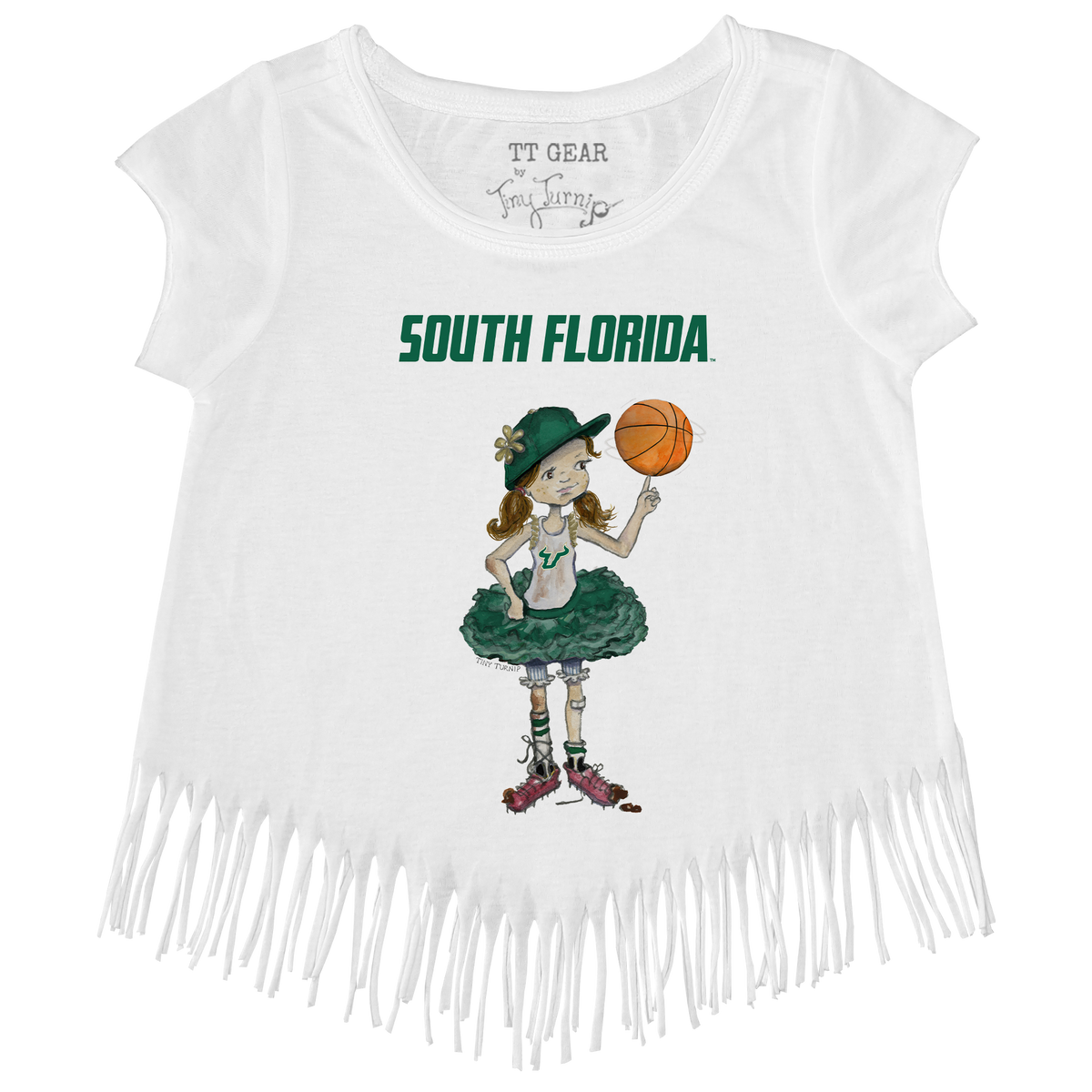 South Florida Bulls Babes Fringe Tee