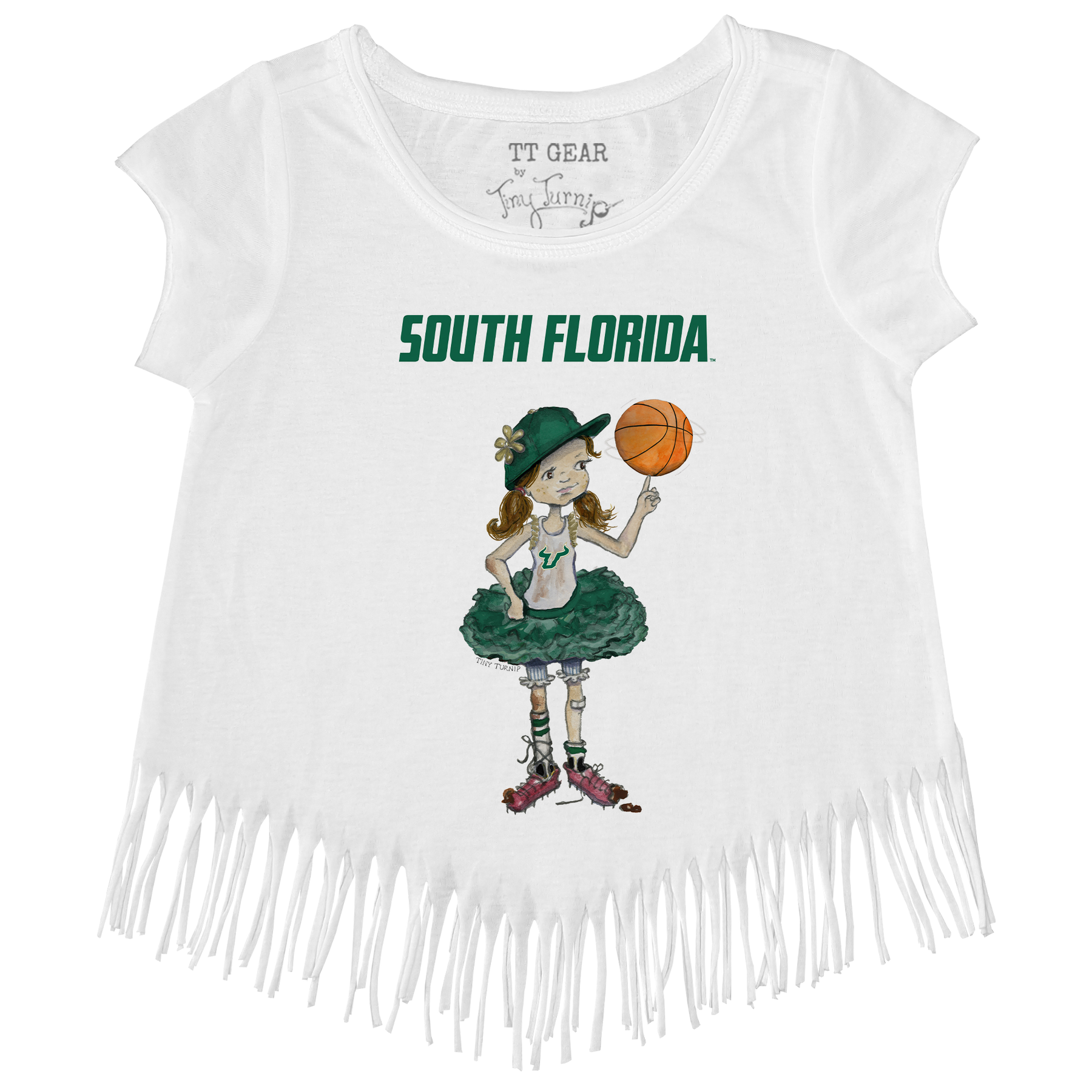South Florida Bulls Babes Fringe Tee
